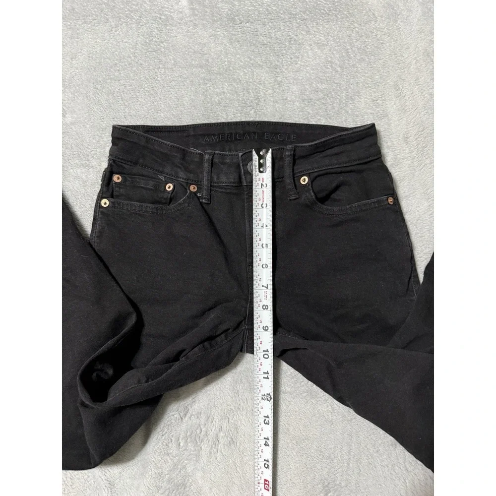 American Eagle Jeans Mens 26x27 Black Original Bootcut Dark‎ Wash